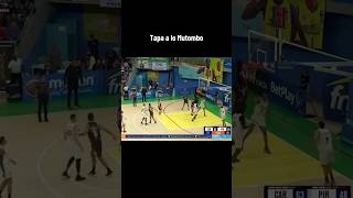 Tapa a lo Mutombo de Cristián Arboleda para Caribbean Storm baloncesto basketball [upl. by Nojid]