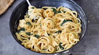 Creamy Lemon Pasta Sauce Vegan GlutenFree Easy [upl. by Moreno108]