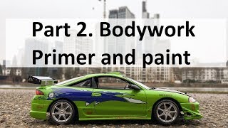 Brians eclipse Part 21 Bodywork primer and paint [upl. by Ehlke]