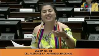 Asambleísta Luzmila Abad  Sesión 975  LeyNoMásApagones [upl. by Steiner]