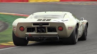 Ford GT40 Mk1 Sound On Track  Accelerations Downshifts amp Fly Bys [upl. by Lrac612]