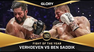 2021 Fight of the Year Rico Verhoeven vs Jamal Ben Saddik [upl. by Sorcim865]