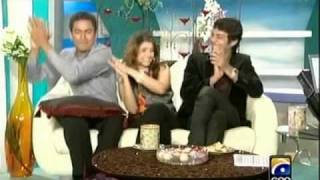 Faisal shah in Nadia khan show part 8 [upl. by Gnok430]