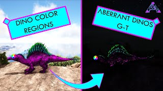 Ark  Dinosaur Color Regions  Aberrant Creatures GT [upl. by Giffy]