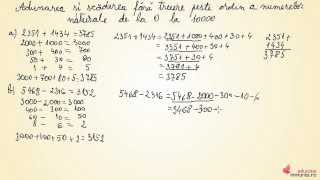Adunarea si scaderea fara trecere peste ordin a numerelor naturale de la 0 la 10000  clasa a IIIa [upl. by Hilbert]