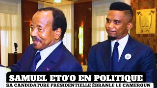 Samuel Etoo en Politique  Sa Candidature Présidentielle Ébranle le Cameroun  Par Franklin Nyamsi [upl. by Susejedesoj]