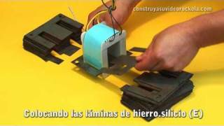 Construcción de un transformador eléctrico  Build a electric transformer [upl. by Flossie]