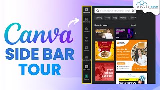 Canva Editor Side Panel Explained  Canva Design   Canva for Beginners [upl. by Karol39]