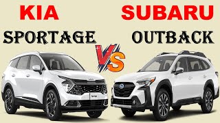 ALL NEW Kia SPORTAGE Vs Subaru OUTBACK  Which one is better [upl. by Dilan]