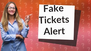 Are there fake tickets on Viagogo [upl. by Atoiganap]