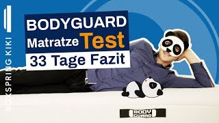 Bodyguard Matratze Test  Unser Fazit nach 33 Nächten 🐼 [upl. by Dermott]