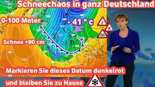 Riesige Polar Depression über Deutschland Der Stärkste in der Geschichte Schnee und Frost ❄️☃️ [upl. by Oad906]