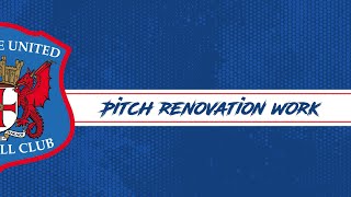 Brunton Park pitch renovation work 2022 [upl. by Trudnak]