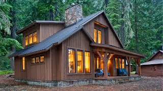 Cabin House Ideas  2 Storey Wooden House Design [upl. by Benjie]