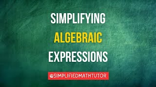 IGCSE Math  Algebra 1🚀  Simplifying Algebraic Expressions [upl. by Selec]