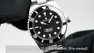 Steinhart Ocean One 39 Black Ceramic Preowned [upl. by Atiuqan]