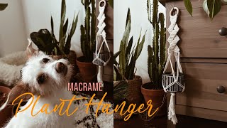 DIY Macrame PLANT HANGER quotZigZagquot [upl. by Argela137]