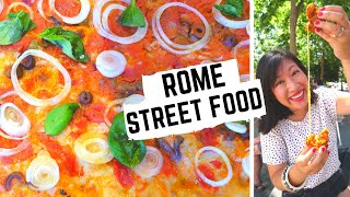 STREET FOOD in ITALY  What to eat in ROME  ROME street food tour [upl. by Hgiellek181]