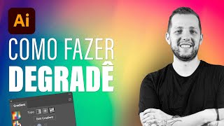 Illustrator como fazer GRADIENTE DEGRADÊ [upl. by Hillell]