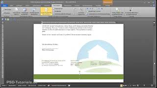 Microsoft WordVideoTraining  51 Der Geschäftsbrief Personalisieren [upl. by Lugo809]