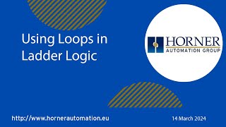 Using Loops in Ladder Logic [upl. by Ataliah]