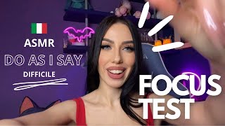 ASMR  SEGUI LE MIE ISTRUZIONI PER DORMIRE  TEST VISIONE PERIFERICA Livello difficile [upl. by Manbahs]