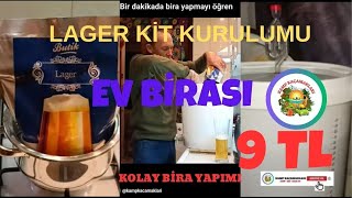 Evde bira  maliyeti 9 TL  Lager kit kurdum [upl. by Reina]