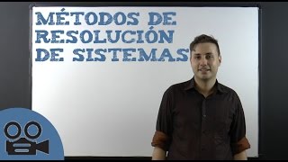 Métodos de resolución de sistemas de ecuaciones [upl. by Kablesh]