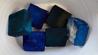 Green teal and blue deep dyed gym chalk blocks [upl. by Litnahs]