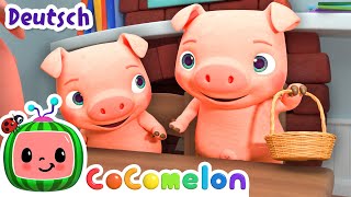 Das kleine Schweinchen  CoComelon  JJs Animal Time Deutsch  Cartoons und Kinderlieder [upl. by Millie]