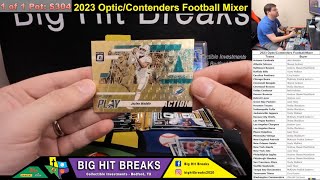 2023 OpticContenders Football Mixer  Gold Vinyl Jaylen Waddle 11 Stroud Aqua Rated Rookie [upl. by Romilly]