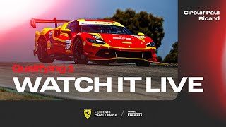 Ferrari Challenge Europe  Le Castellet Qualifying 1 [upl. by Kramnhoj]