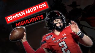 Behren Morton Highlights  Texas Tech Football  Game 1 [upl. by Darsey760]