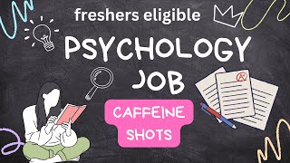 Project technical Support I Psychology Jobs I Freshers I Salary 35k [upl. by Dedrick]