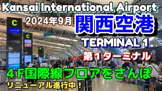 【関西空港】第１ターミナル国際線出発フロアをさんぽ [upl. by Akirdnas]