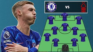 Chelsea vs Nottingham forest  potential starting lineup chelsea for premier league 202425  🥶 [upl. by Sonahpets]