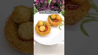 Viral Recipe Of Bird Nest Recipe shorts recipe birdnest potatosnacks youtubeshorts [upl. by Dowdell]