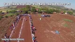 1ª Corrida de Carriola  Vila Rural  Jardim Alegre  Pr [upl. by Nnylak]