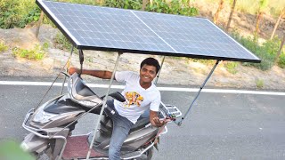 We Made Unlimited Range Solar Powered Electric Bike [upl. by Annahsat]