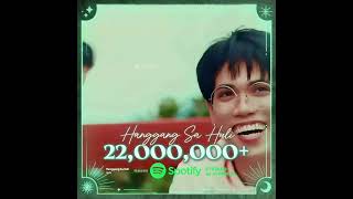 SB19 Classic HANGGANG SA HULIs 22MillionStreams on Spotify 💙🙏🤩 [upl. by Bertine]