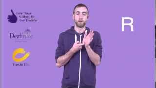 British Sign Language BSL Fingerspelling Alphabet [upl. by Ahsahtan642]