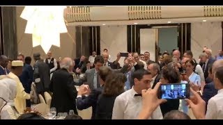 Macron Trudeau and Pashinyan dancing Armenian [upl. by Irish]