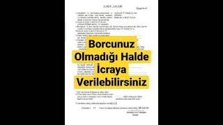 Borcunuz Olmadığı Halde İcraya Verilebilirsiniz [upl. by Jemimah]