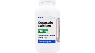 Major Docusate Calcium Stool Softener Laxative  240 mg [upl. by Arica166]