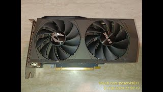 ZOTAC Nvidia RTX 3060 Ti 8GB Twin Edge  MSI Kombustor Furmark 5200MB Stress Testing 45 minutes [upl. by Modesta]