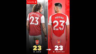 Arsenal Shirt Numbers Then → Now 🔴💫shorts football [upl. by Vacuva394]