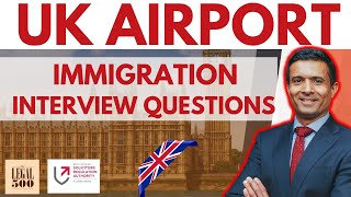 UK Airport Immigration Interview Questions amp Answers [upl. by Thorstein703]