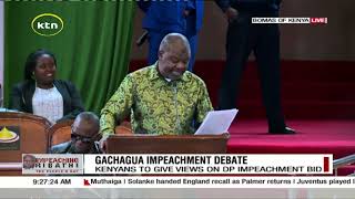 Gachagua impeachment debate Public participation underway at Bomas of Kenya [upl. by Kenwood376]