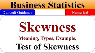 Skewness in Statistics Skewness of Frequency skewness meaning test of skewness business stats [upl. by Edmon]