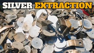 Silver Extraction From Silver Plated Scrap  Silver Recovery from plated stuff [upl. by Procter]